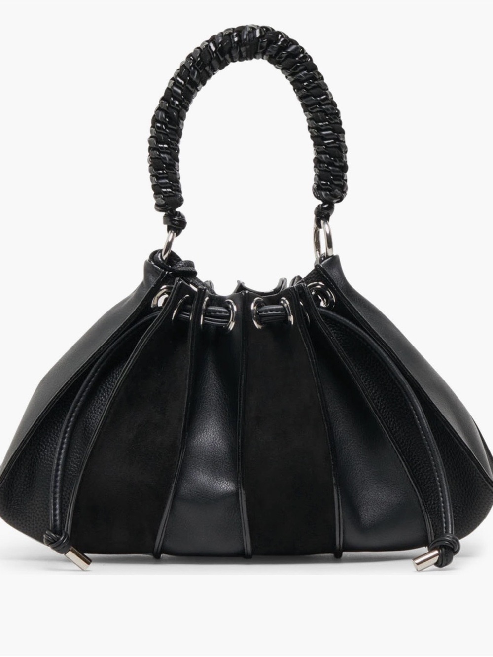 Dolce Vita Toni East/West Pleated leather Crossbody bag.